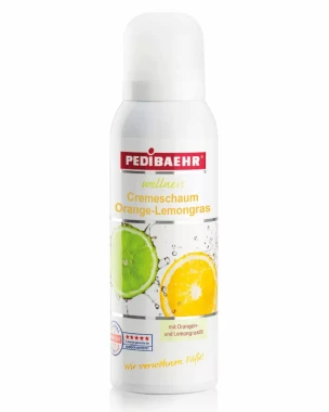 Pedibaehr Wellness odświeżająca pianka do skóry z pomarańczą i trawą cytrynową 125 ml