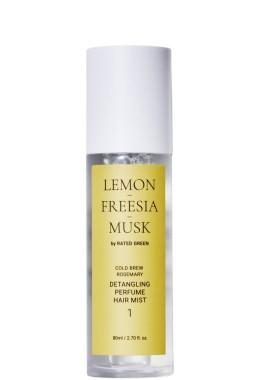 Rated Green Perfumowana mgiełka do włosów ułatwiająca rozczesywanie Lemon-Freesia-Musk 80 ml